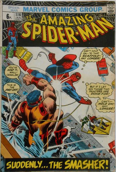 THE AMAZING SPIDER-MAN, VOL. 1 #116 | MARVEL COMICS | 1972 | PENCE | MID GRADE | 🔑
