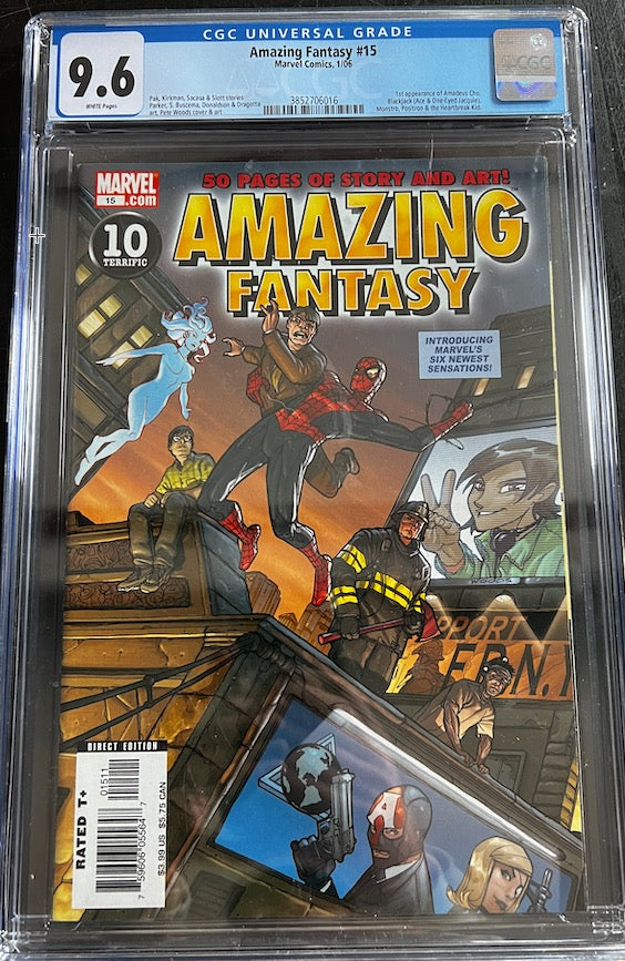 AMAZING FANTASY #15, VOL. 2 | SLAB CGC 9.6 NEAR MINT   #15 | MARVEL COMICS | 2006 | A | 1ST AMADEUS CHO