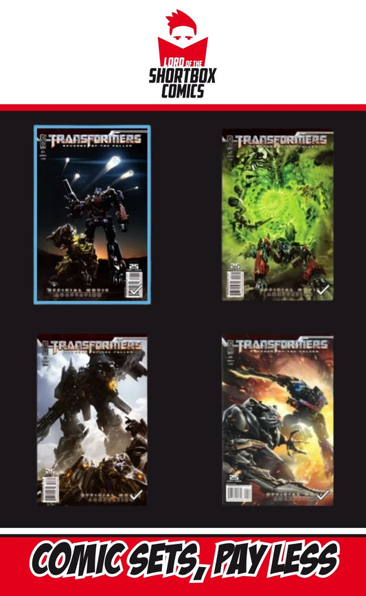 SET TRANSFORMERS: REVENGE OF THE FALLEN: MOVIE ADAPTATION ##1-4 | IDW PUBLISHING | 2009 | A  | COMPLETE SETS