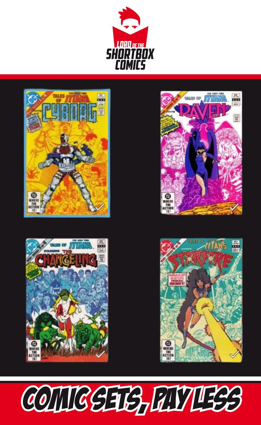 SET TALES OF THE NEW TEEN TITANS ##1-4 | DC COMICS | 1982 | A  | COMPLETE SETS