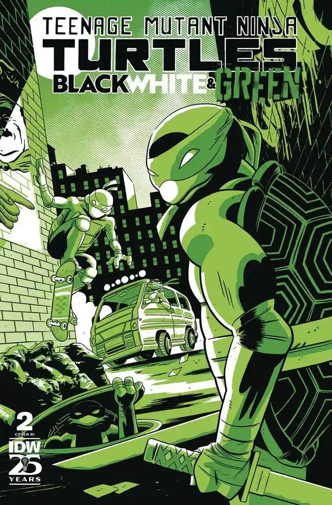 TMNT BLACK WHITE & GREEN #2 CVR C 10 COPY BOSS | IDW-PRH | JUNE 2024