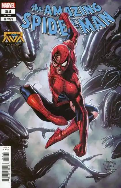 AMAZING SPIDER-MAN #53 TBD ASTIST MARVEL VS ALIEN VAR | MARVEL PRH | JULY 2024