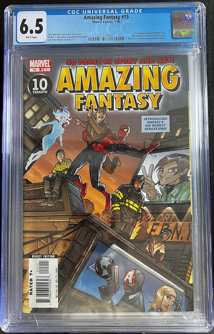 AMAZING FANTASY #15, VOL. 2 | SLAB CGC 6.5 FINE   #15 | MARVEL COMICS | 2006 | A 1ST AMADEUS CHO