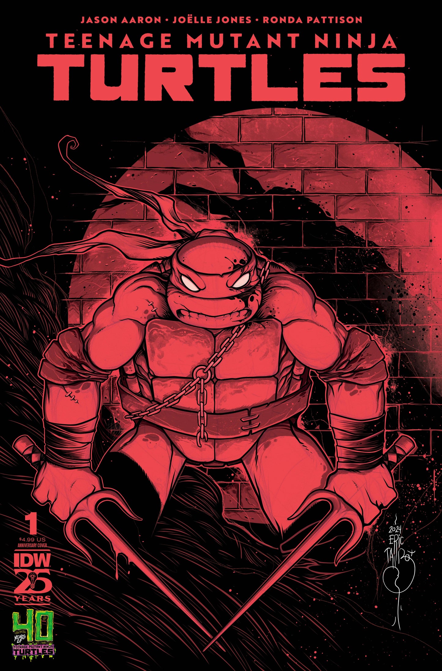 TEENAGE MUTANT NINJA TURTLES 2024 #1 40TH ANNIV TALBOT VAR | IDW-PRH | JULY 2024