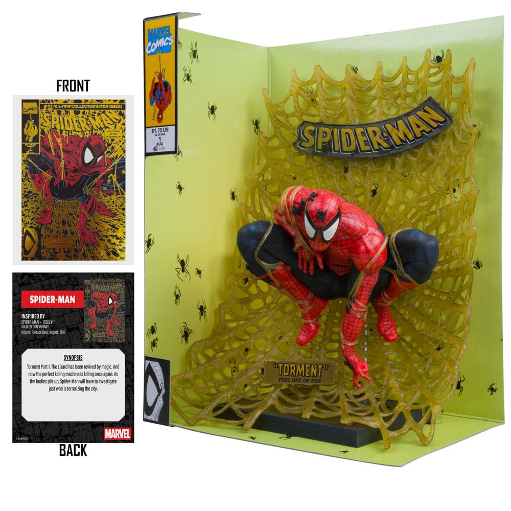 MARVEL COLLECTION PVC STATUE 1/6 SPIDER-MAN (SPIDER-MAN #1) – GOLD EDITION
